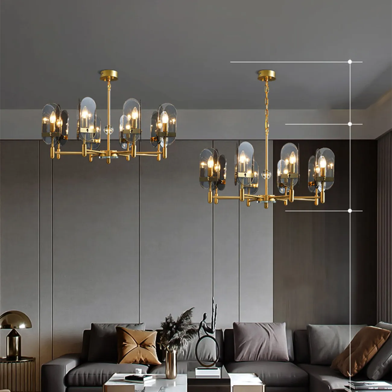 Подвесная люстра KARENA D70 от ImperiumLoft