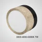 Точечный светильник FOG WOOD D9 Black Трехцветный свет 7W от ImperiumLoft