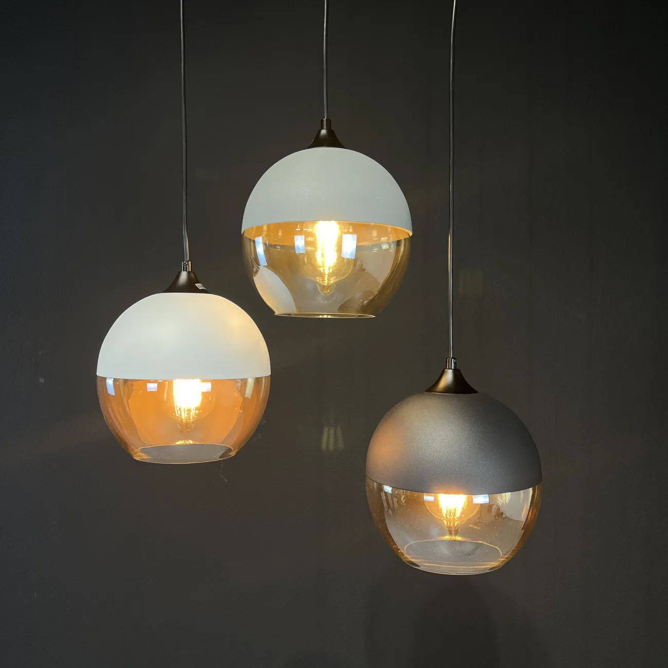 Подвесной светильник NORD C D20 Gray/Amber от ImperiumLoft