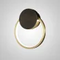 Серия настенных светодиодных светильников с кольцевым корпусом из натуральной и черненой латуни WOLKE SMALL D20 Brass
