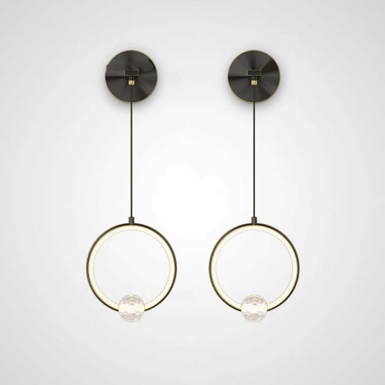 Настенный светильник LUANA WALL Black от ImperiumLoft