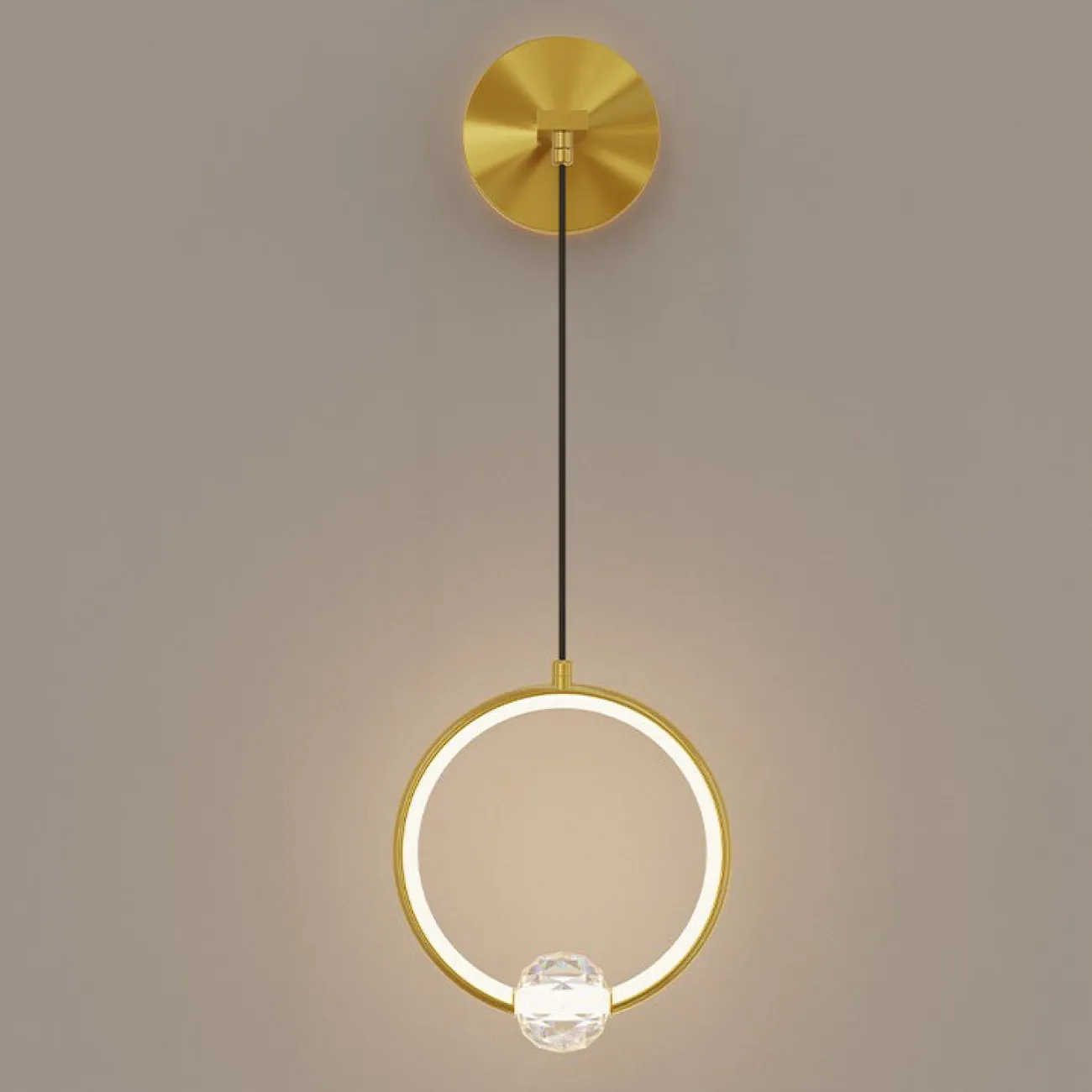 Настенный светильник LUANA WALL Brass от ImperiumLoft