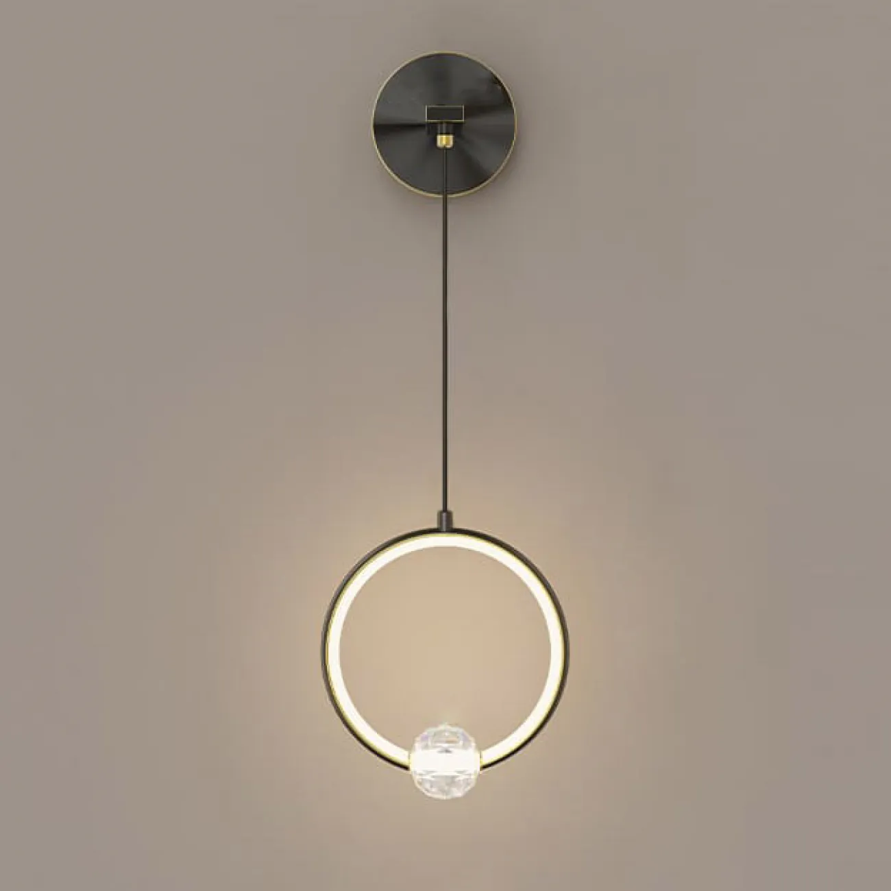 Настенный светильник LUANA WALL Black от ImperiumLoft