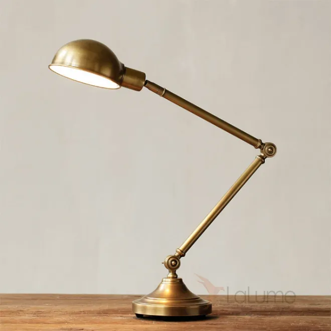 Настольная лампа Brass Vintage Loft Table Lamp от LaLume Настольная лампа Brass Vintage Loft Table Lamp от LaLume