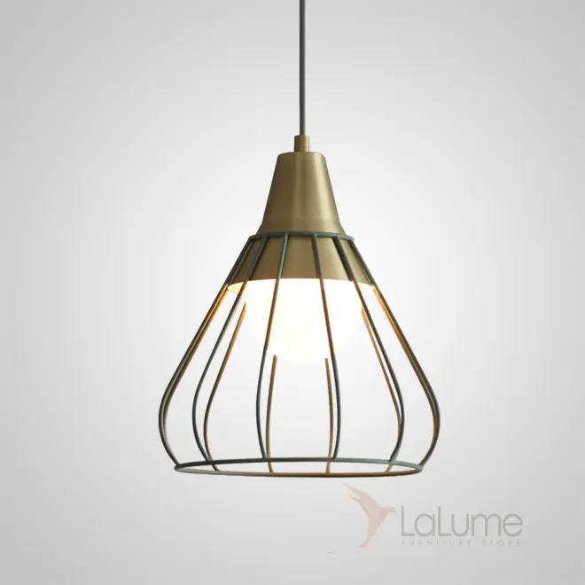 Подвесной светильник GRID4 D23 Green от ImperiumLoft