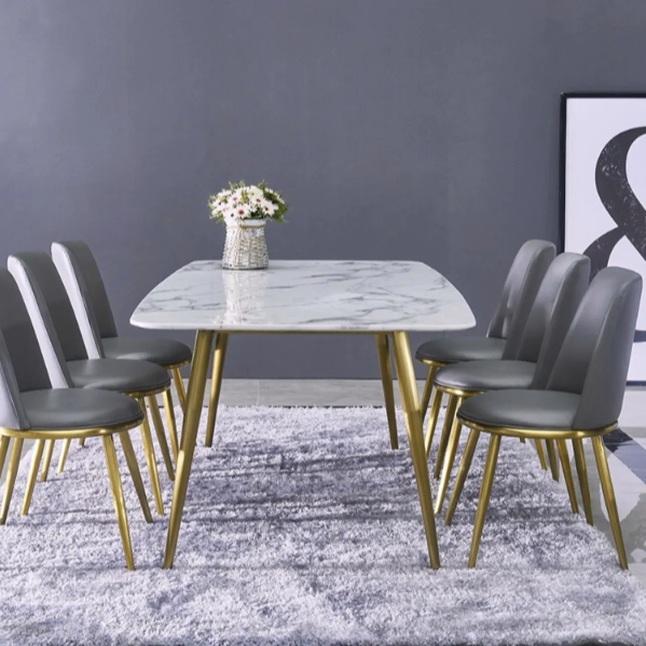 Дизайнерский обеденный стол LaLume-AZ00282