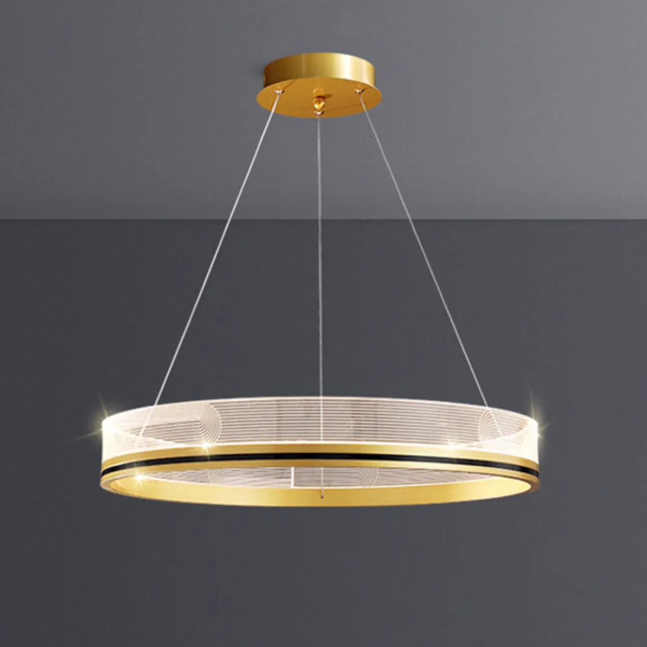 Подвесная люстра DILEMMA D100 Brass от ImperiumLoft