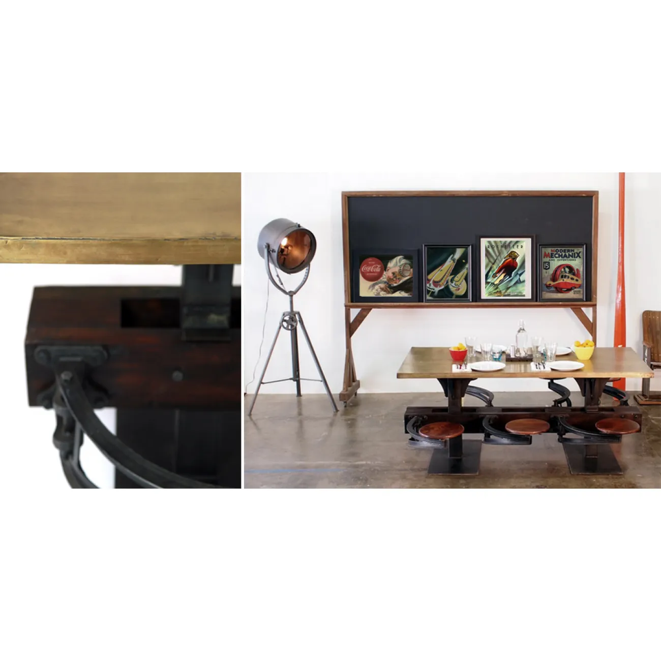 Обеденный стол Perrin Communal Table Loft от LaLume