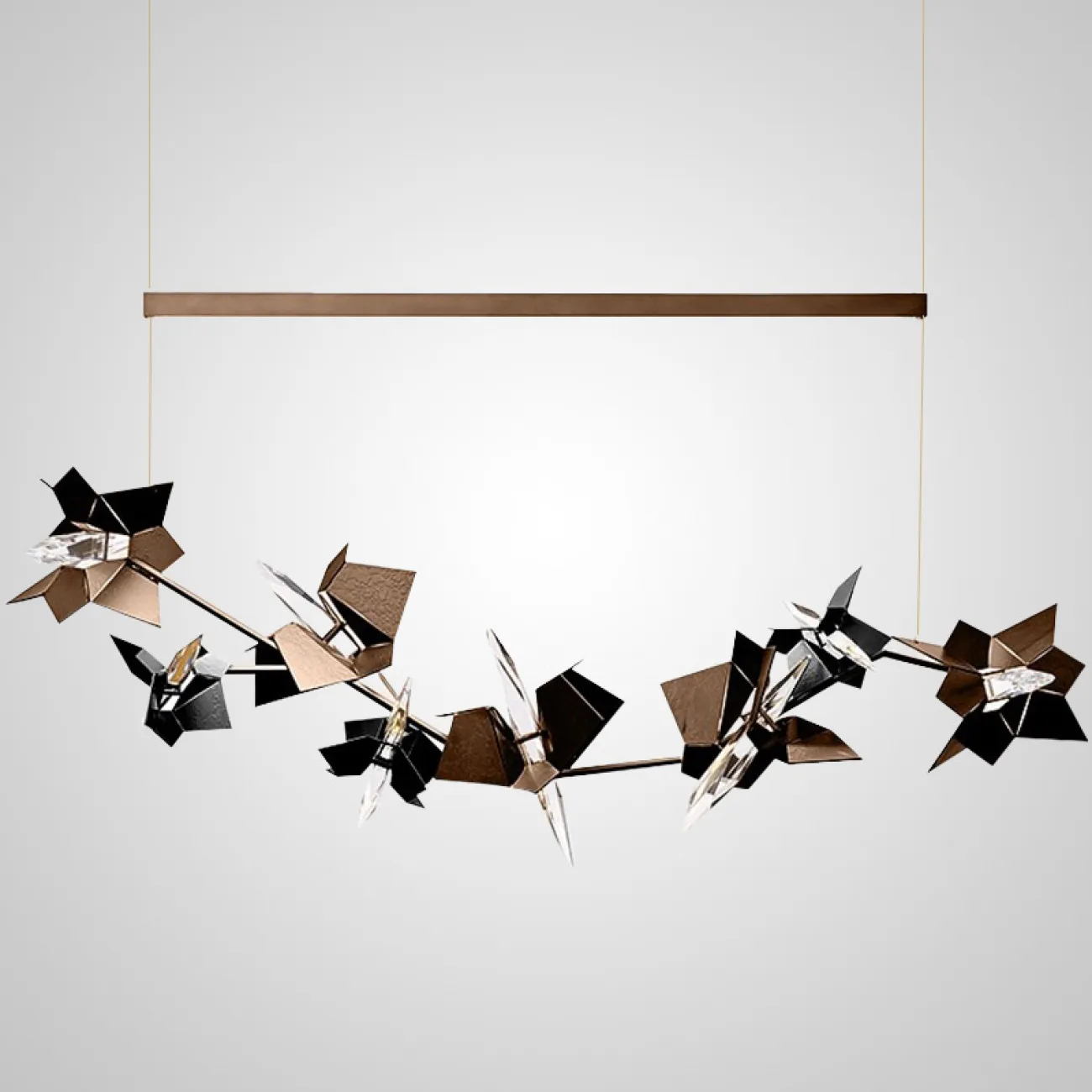 Подвесной светильник BERGAMO L180 Black от ImperiumLoft