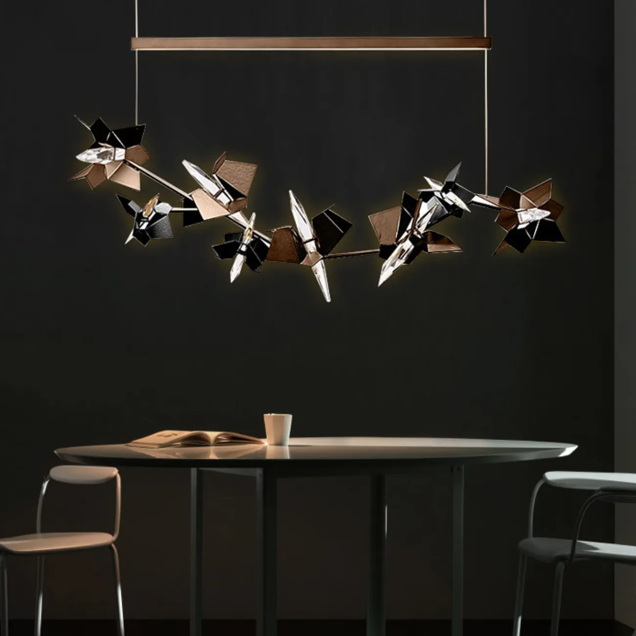 Подвесной светильник BERGAMO L180 Black от ImperiumLoft