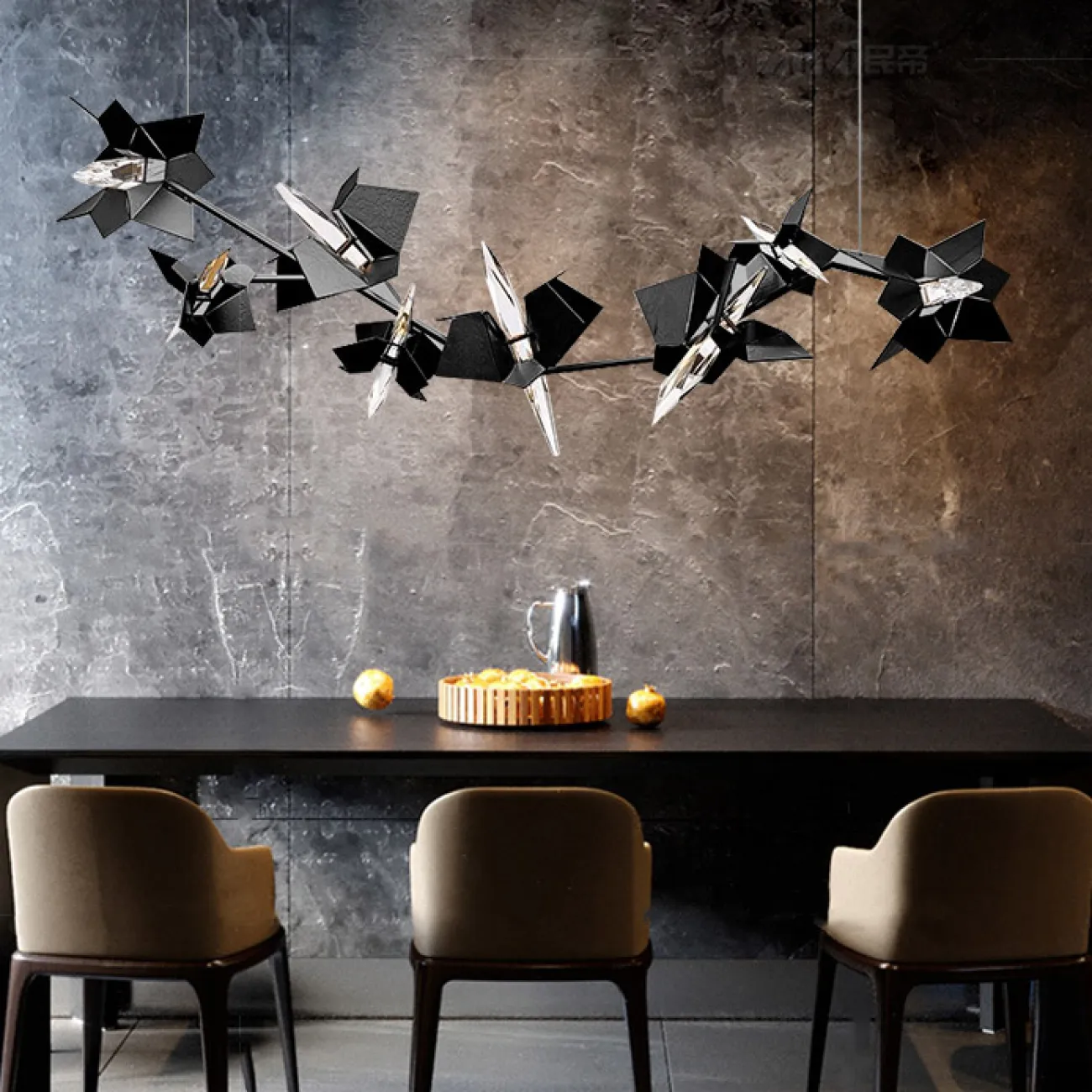 Подвесной светильник BERGAMO L180 Black от ImperiumLoft