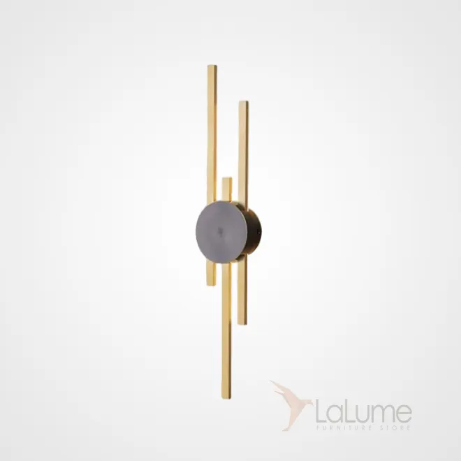 Серия настенных светодиодных светильников в виде композиции из трех разноуровневых светящихся стержней GULL B H63 Brass от ImperiumLoft Серия настенных светодиодных светильников в виде композиции из трех разноуровневых светящихся стержней GULL B H63 Brass от ImperiumLoft