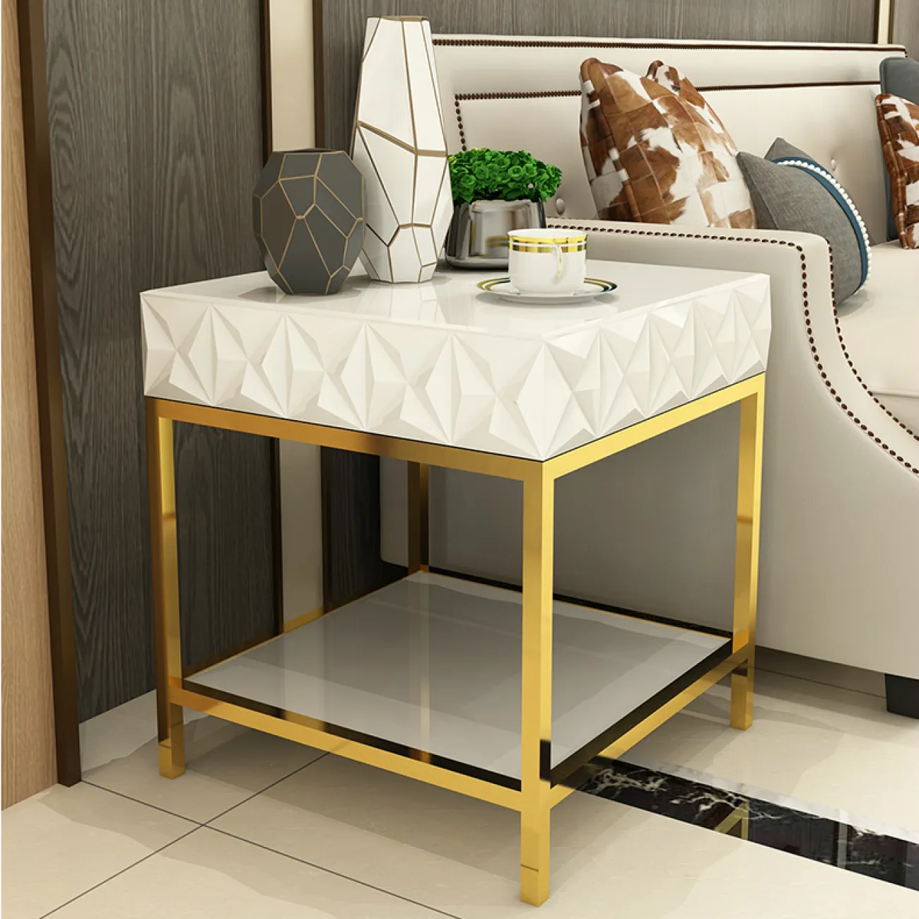 Дизайнерская прикроватная тумба - LaLume-TT00140