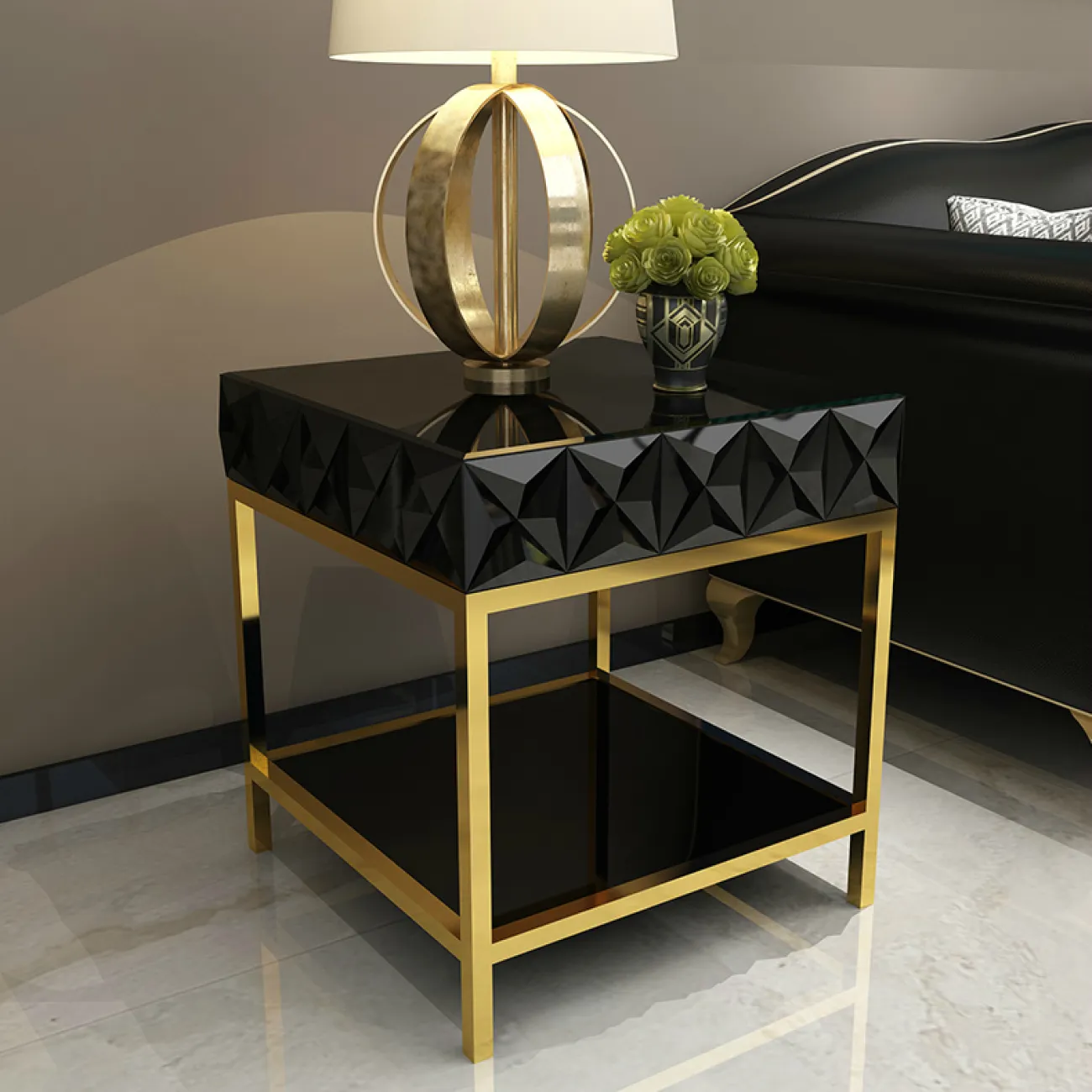 Дизайнерская прикроватная тумба - LaLume-TT00140