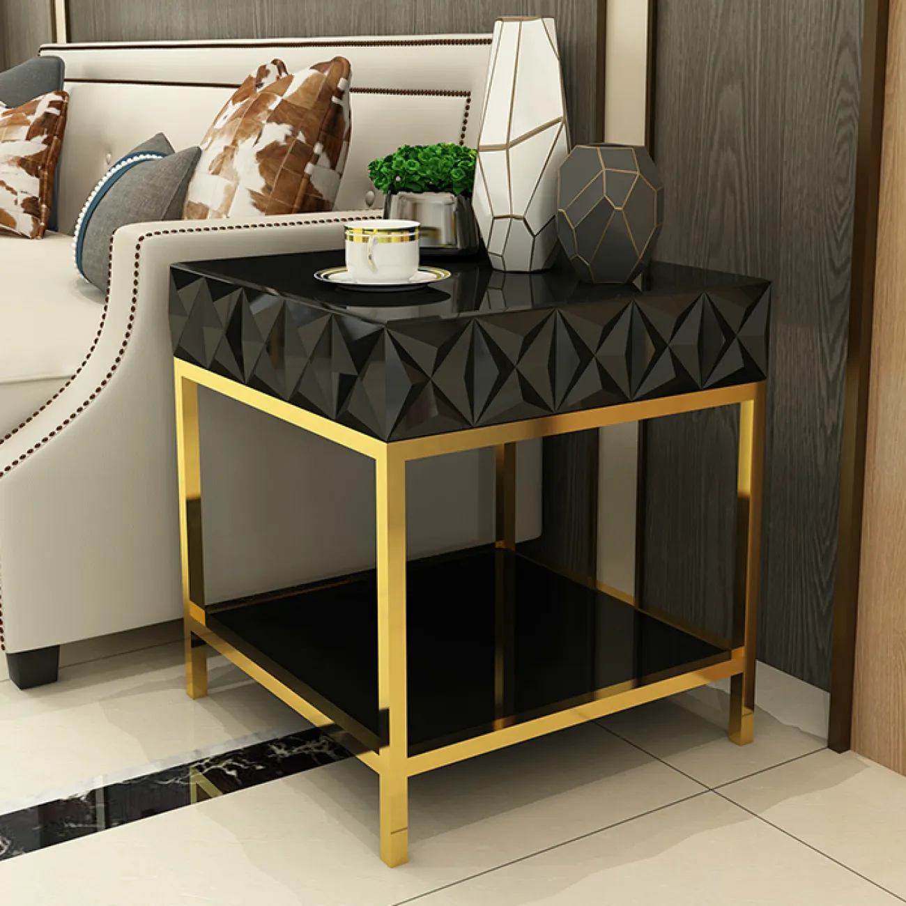 Дизайнерская прикроватная тумба - LaLume-TT00140