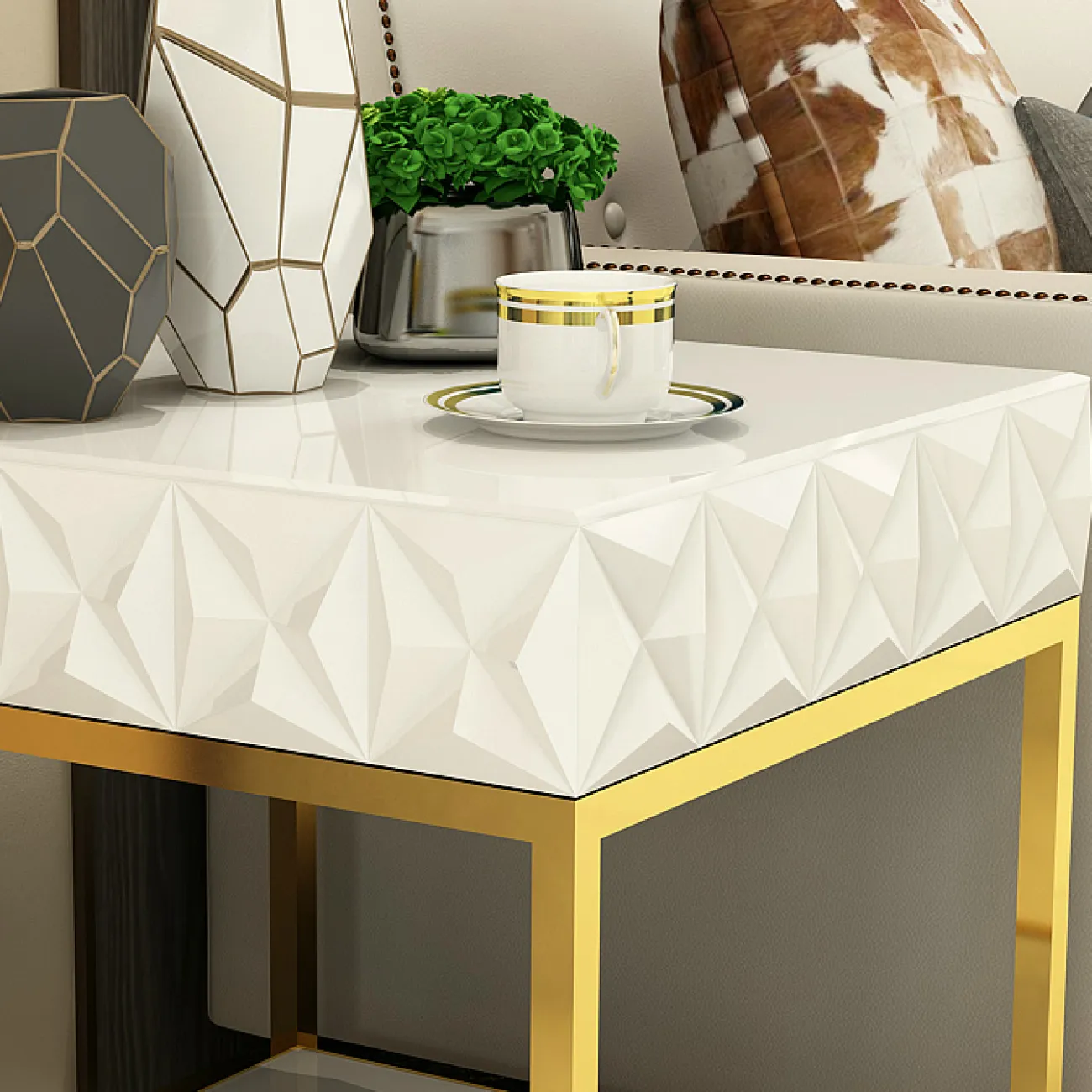 Дизайнерская прикроватная тумба - LaLume-TT00140