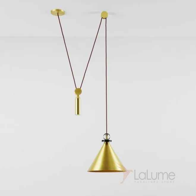 Подвесной светильник Shape up Pendant Cone Brass designed by John Hogan Подвесной светильник Shape up Pendant Cone Brass designed by John Hogan