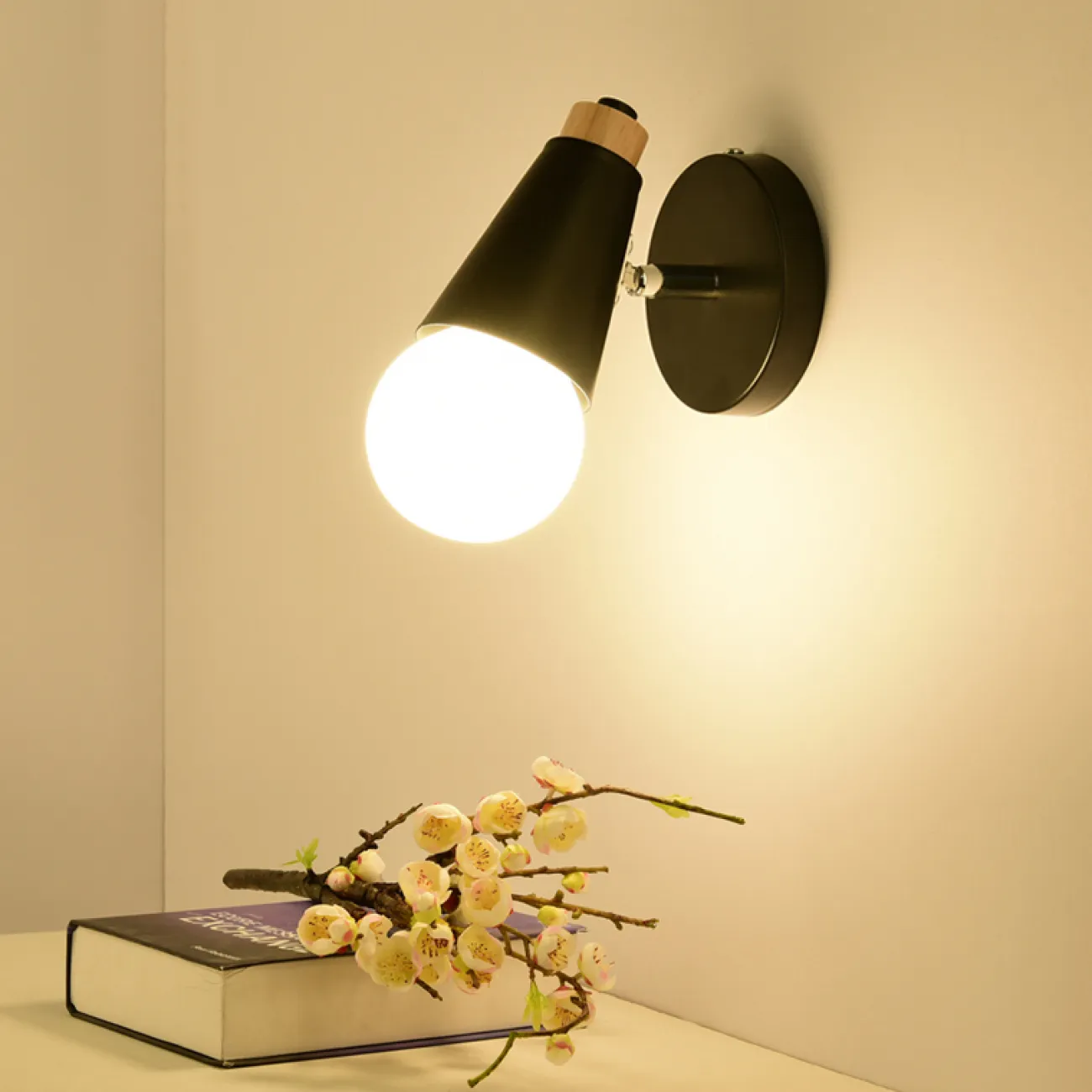 Бра DEER B White/Light wood от ImperiumLoft