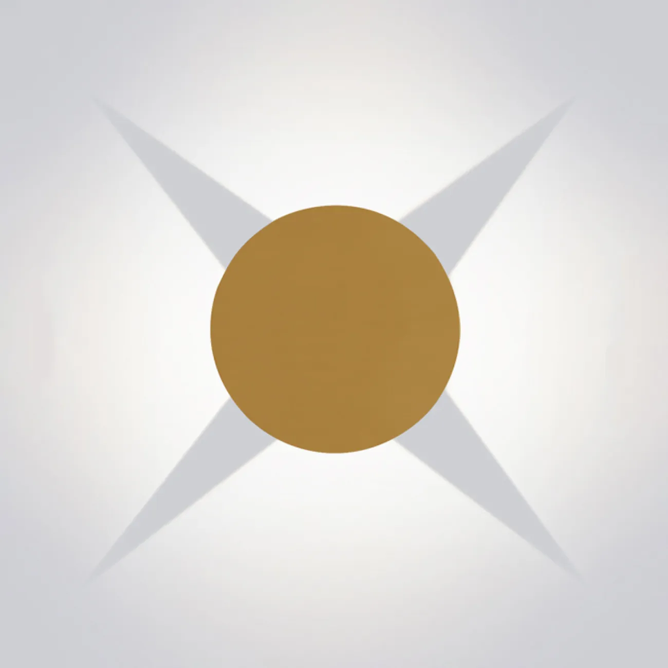 Серия настенных светодиодных светильников с плоским геометрическим рассеивателем из латуни FINN A Brass