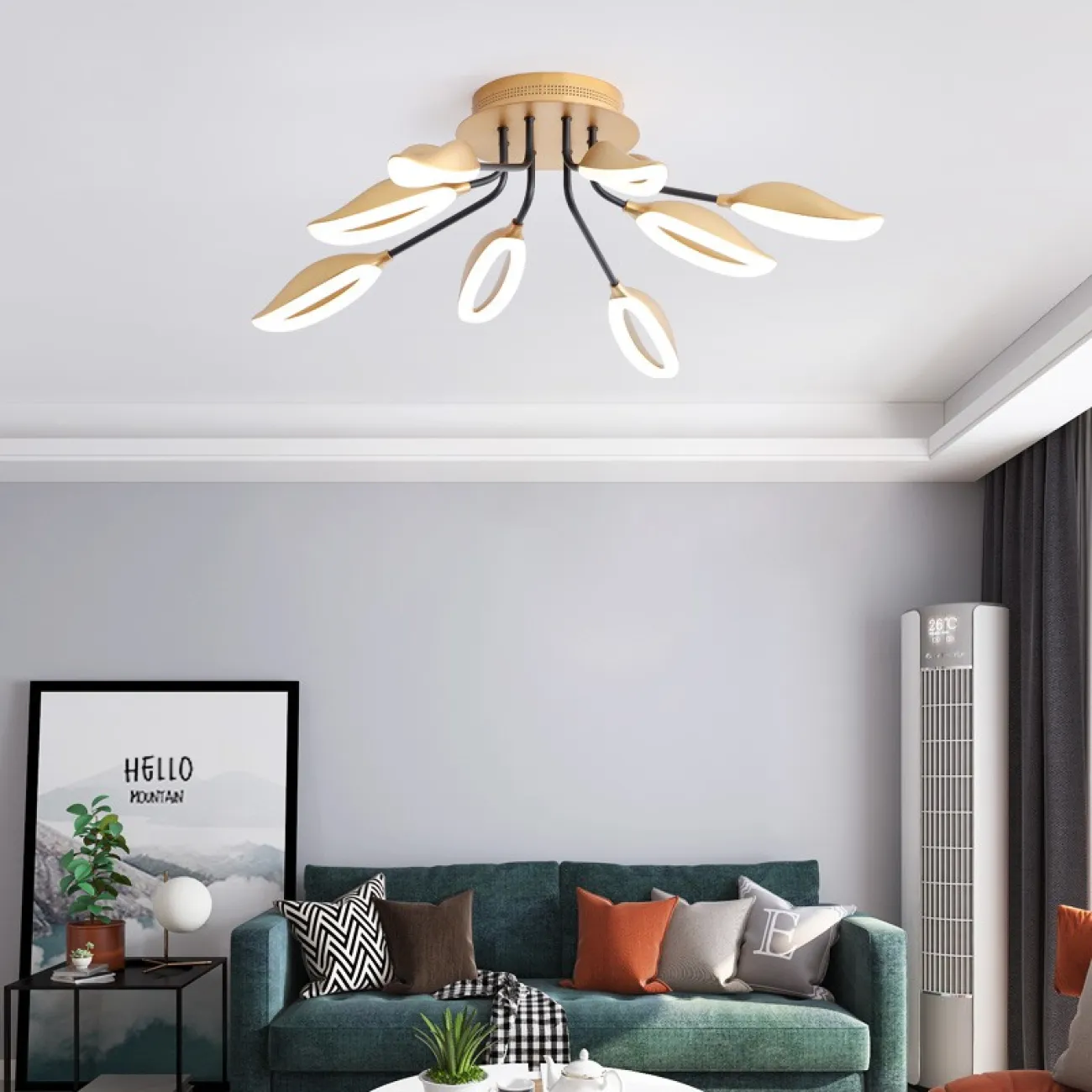 Подвесная люстра MIRTH A D100 Gold от ImperiumLoft Подвесная люстра MIRTH A D100 Gold от ImperiumLoft