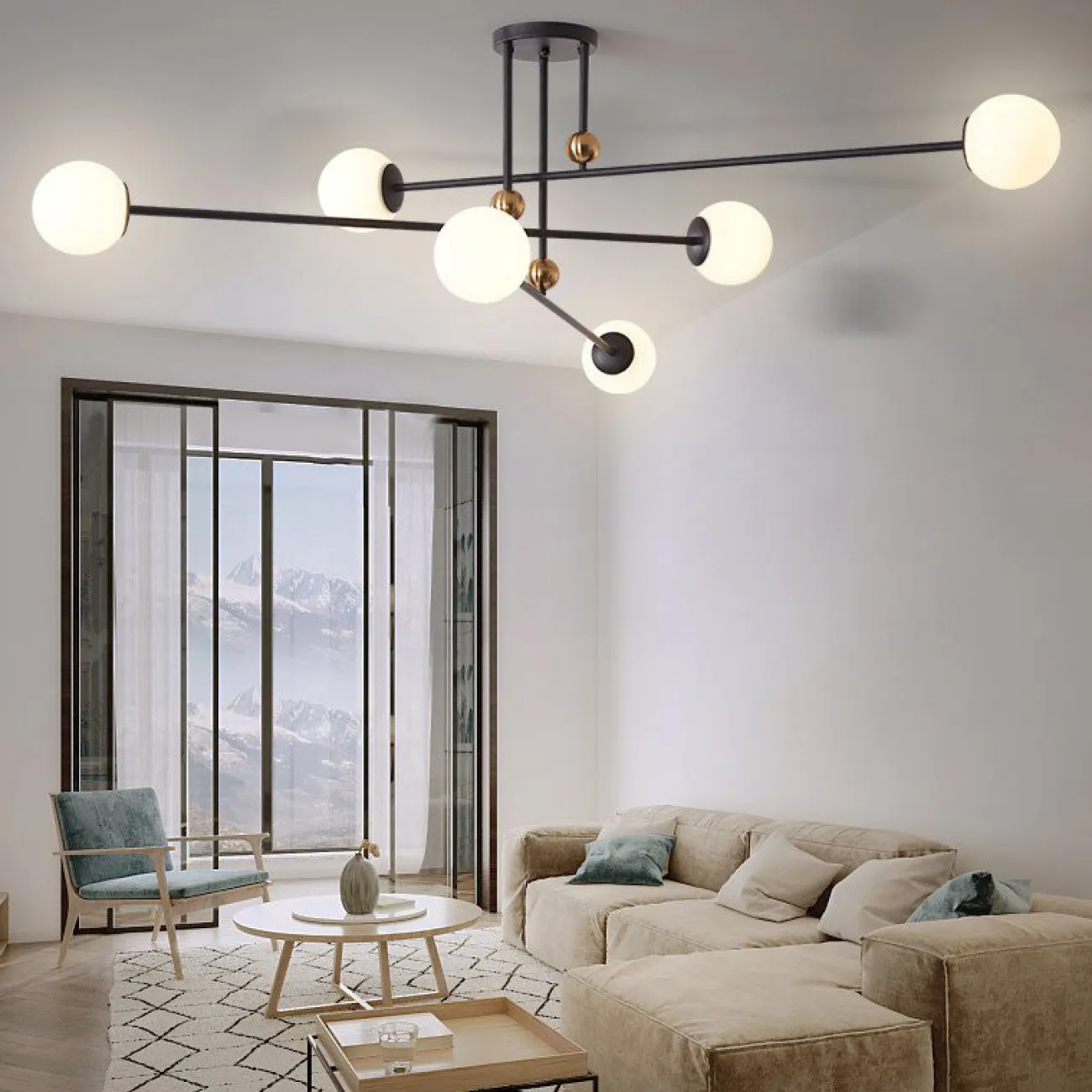 Подвесная люстра JESI Black от ImperiumLoft