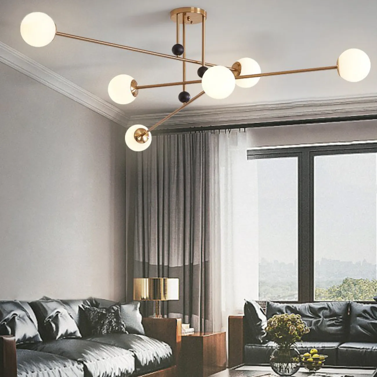 Подвесная люстра JESI Black от ImperiumLoft