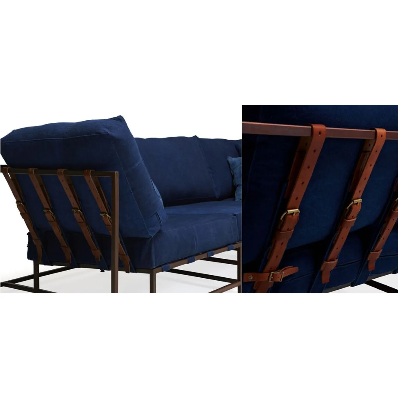 Диван Kenn X Miller sofa Indigo and copper denim designed by Stephen Kenn and Simon Miller от LaLume