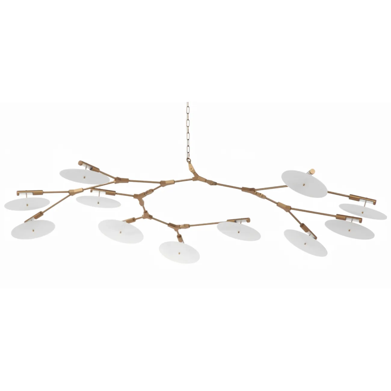 Люстра White Disc 11 ламп от ImperiumLoft