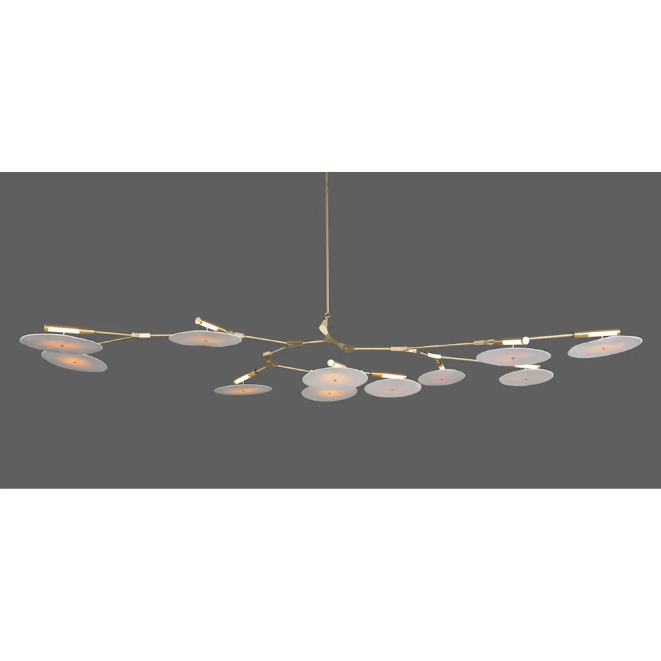 Люстра White Disc 11 ламп от ImperiumLoft