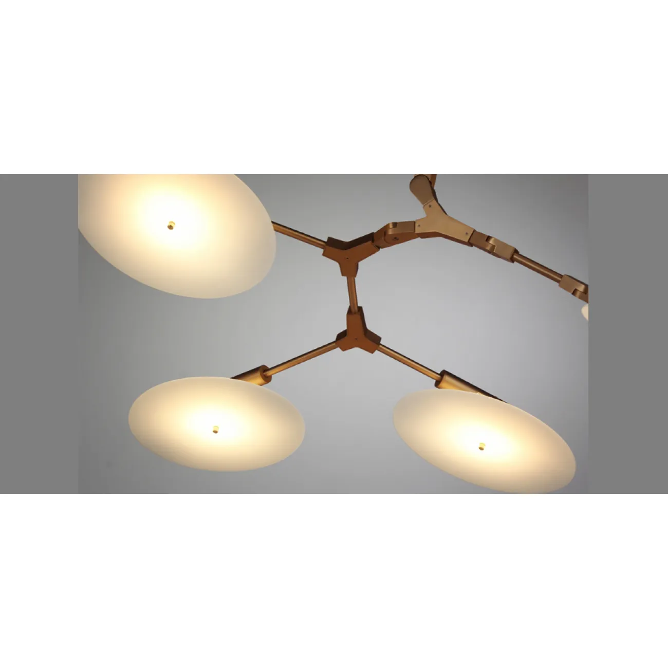 Люстра White Disc 11 ламп от ImperiumLoft