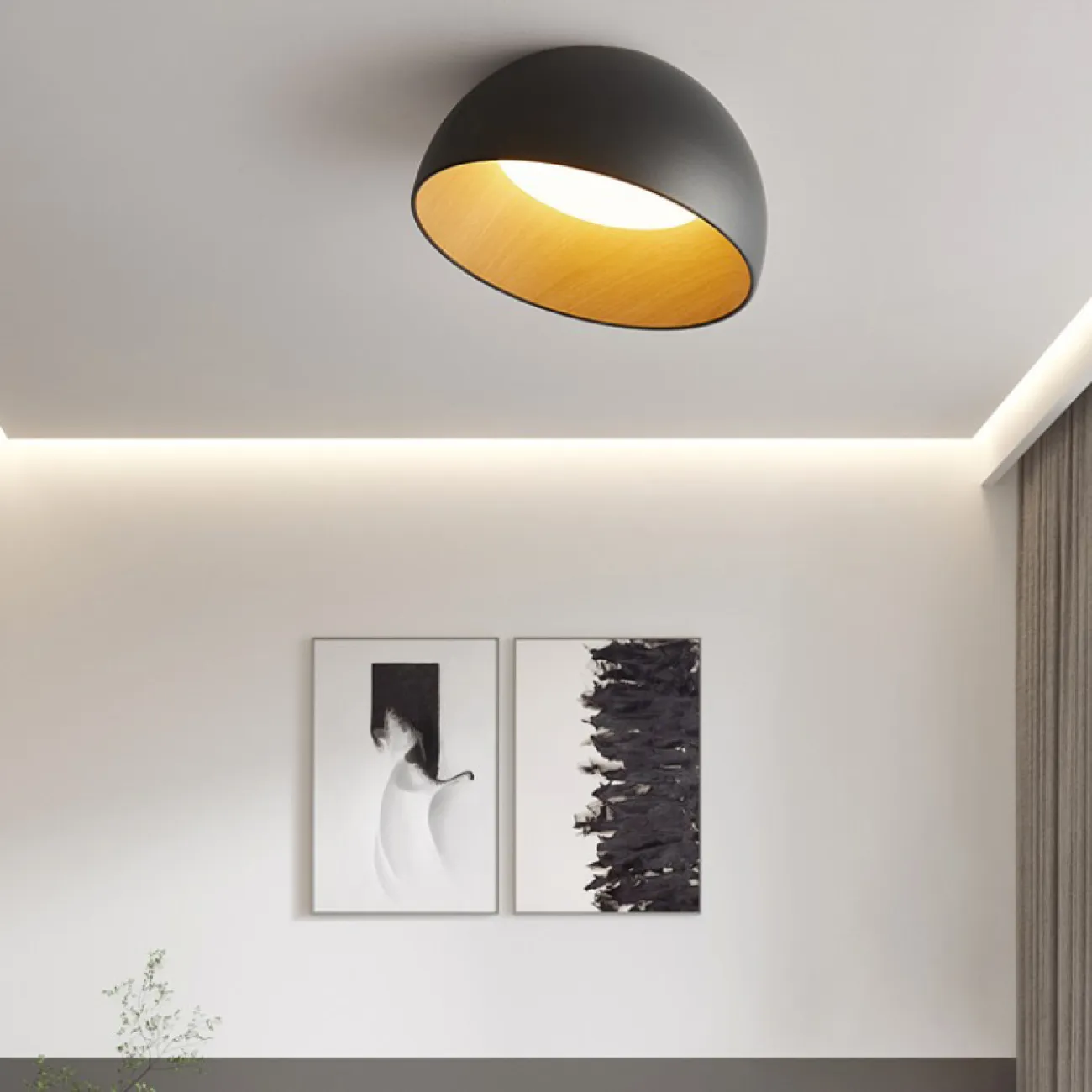 Потолочный светильник BARA A D35 Black 4000К от ImperiumLoft