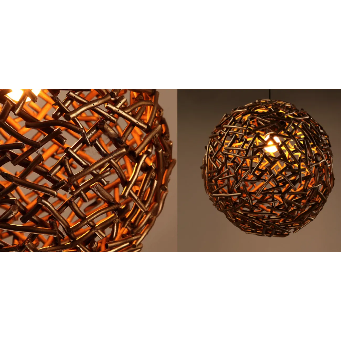Подвесной светильник Old Wicker Pendant Sphere от LaLume
