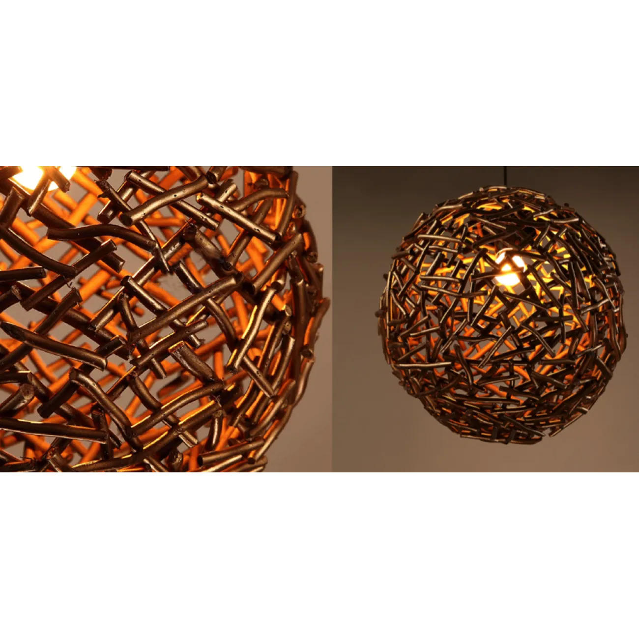 Подвесной светильник Old Wicker Pendant Sphere от LaLume Подвесной светильник Old Wicker Pendant Sphere от LaLume