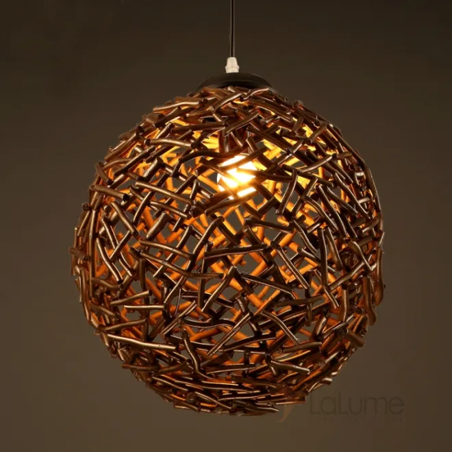Подвесной светильник Old Wicker Pendant Sphere от LaLume Подвесной светильник Old Wicker Pendant Sphere от LaLume