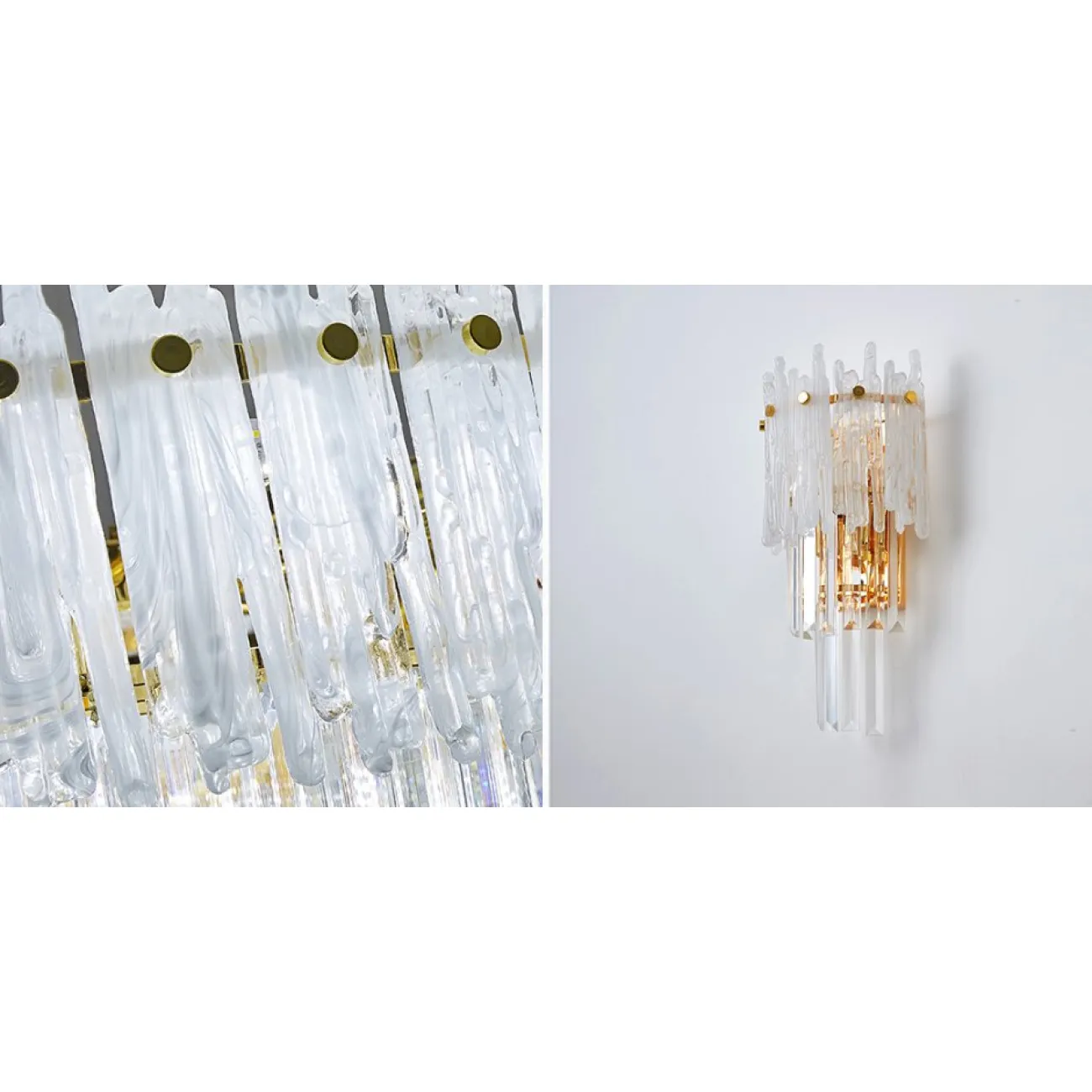 Бра Murano Glass ICE от ImperiumLoft Бра Murano Glass ICE от ImperiumLoft