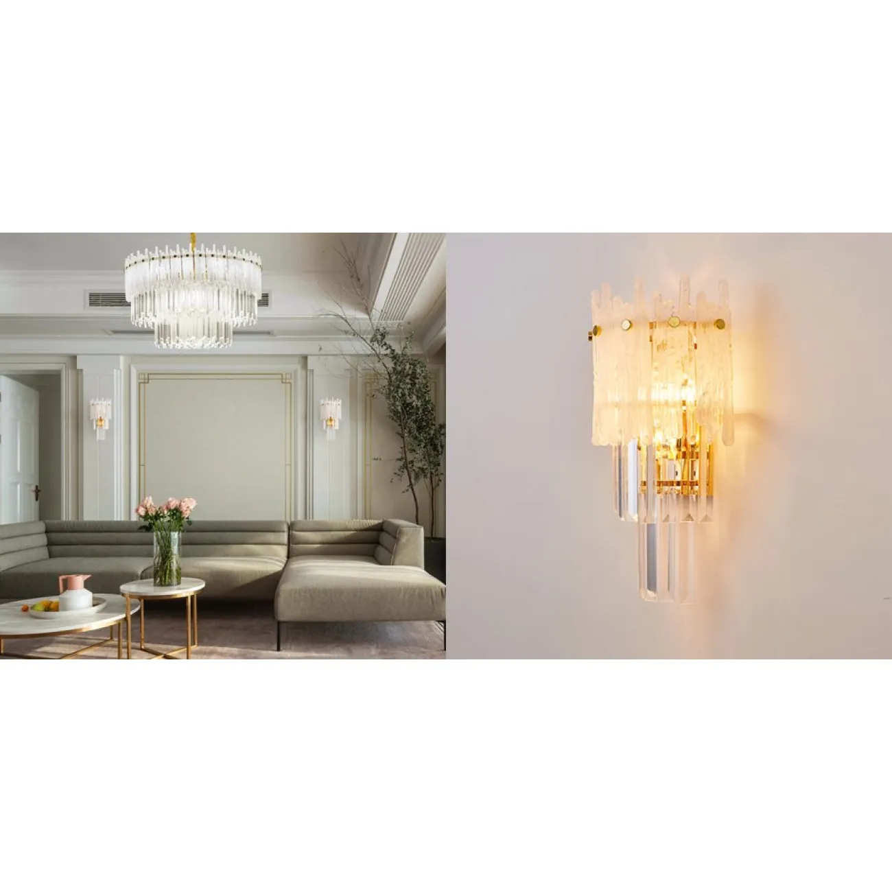 Бра Murano Glass ICE от ImperiumLoft Бра Murano Glass ICE от ImperiumLoft