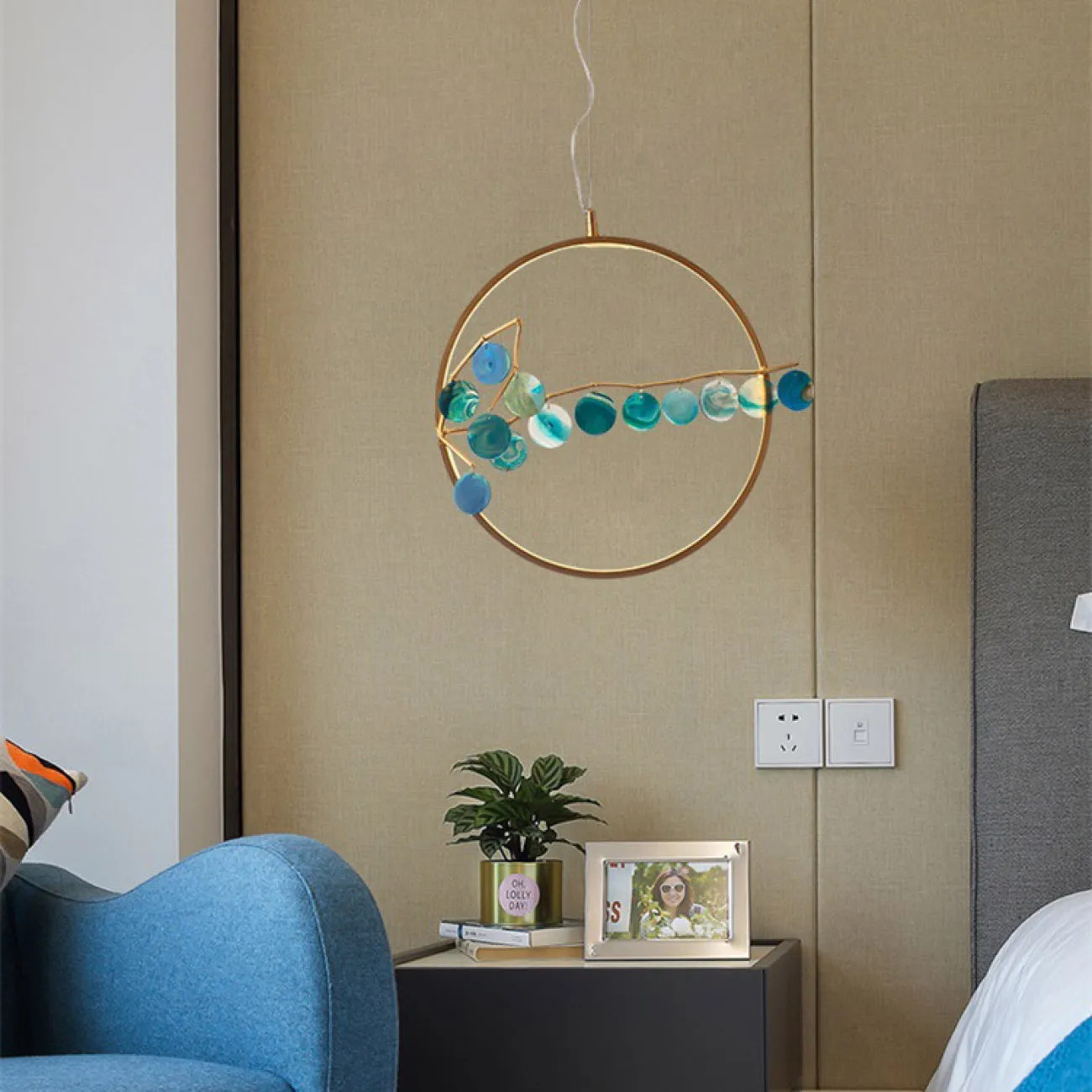 Подвесной светильник AGATE 10 purple D60 от ImperiumLoft Подвесной светильник AGATE 10 purple D60 от ImperiumLoft