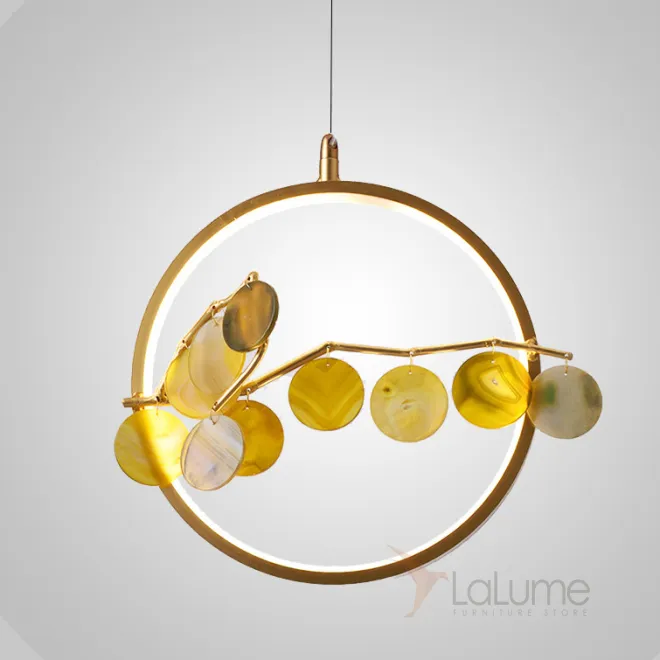 Подвесной светильник AGATE 10 yellow D33 от ImperiumLoft