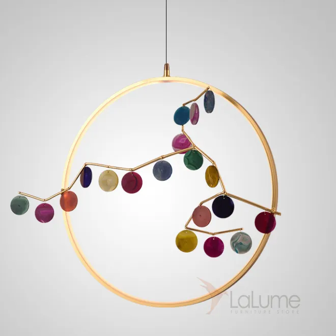 Подвесной светильник AGATE 10 multicolour D60 от ImperiumLoft
