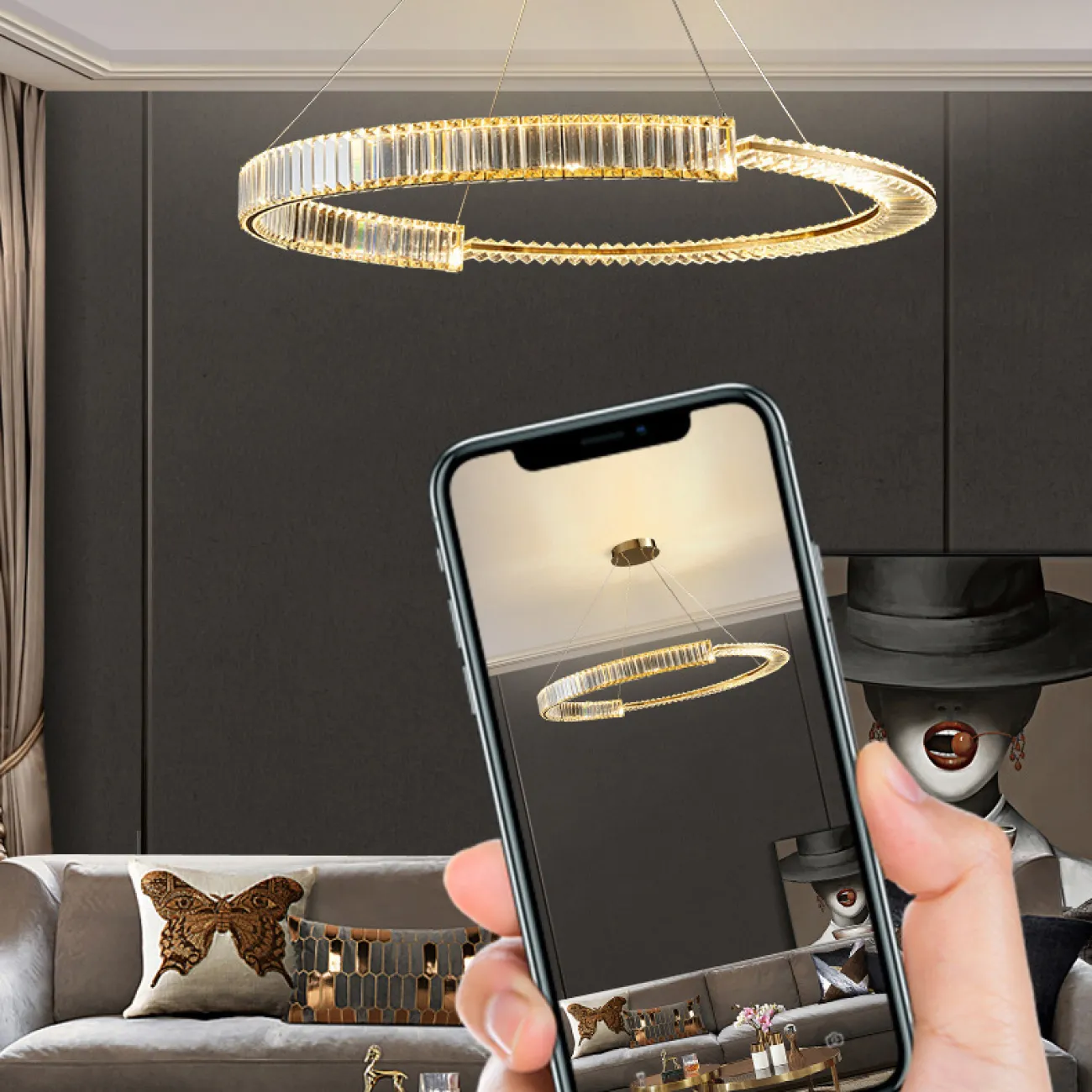 Подвесная люстра BERTOLDA C D60 от ImperiumLoft Подвесная люстра BERTOLDA C D60 от ImperiumLoft