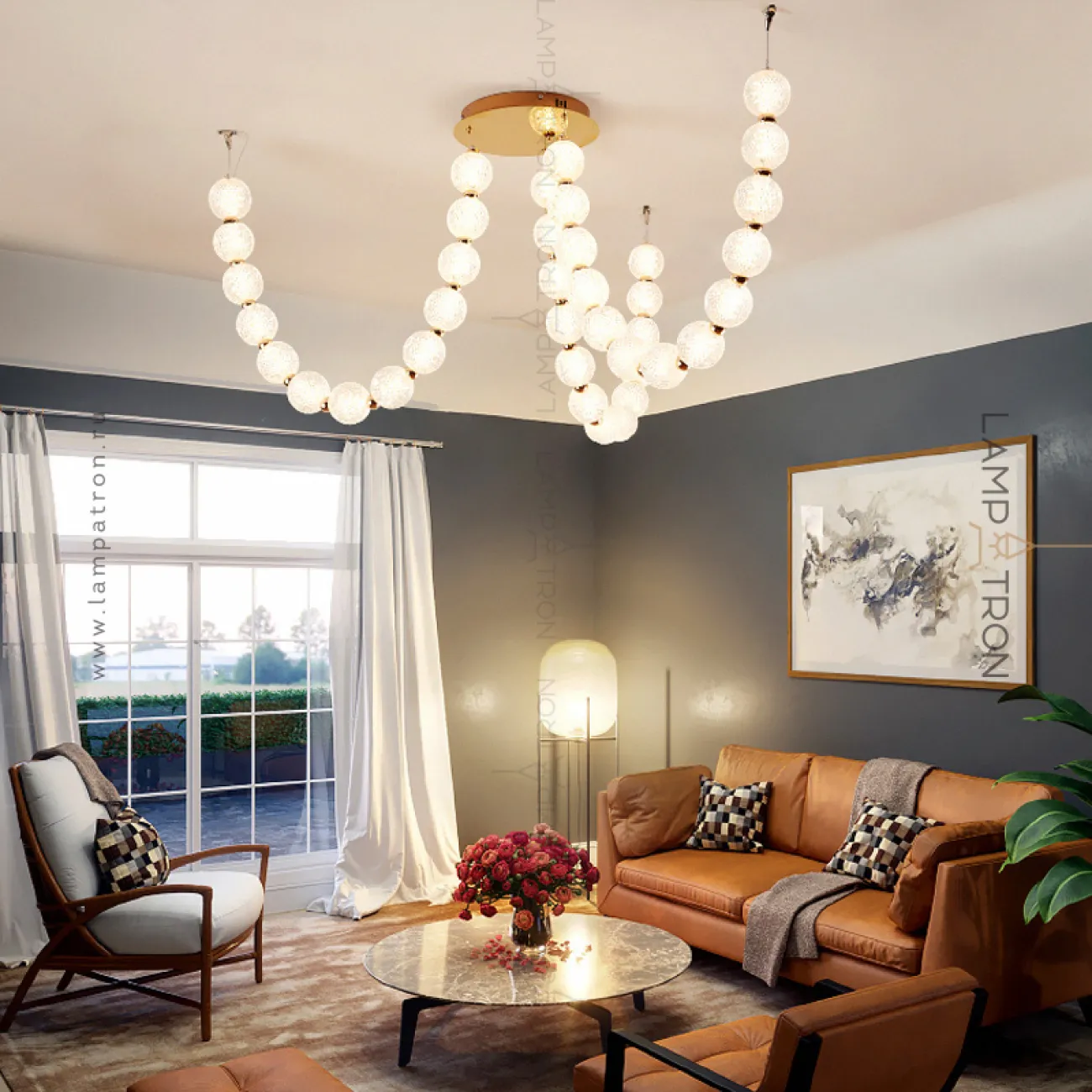 Подвесная люстра ICELIN D80 3000К от ImperiumLoft