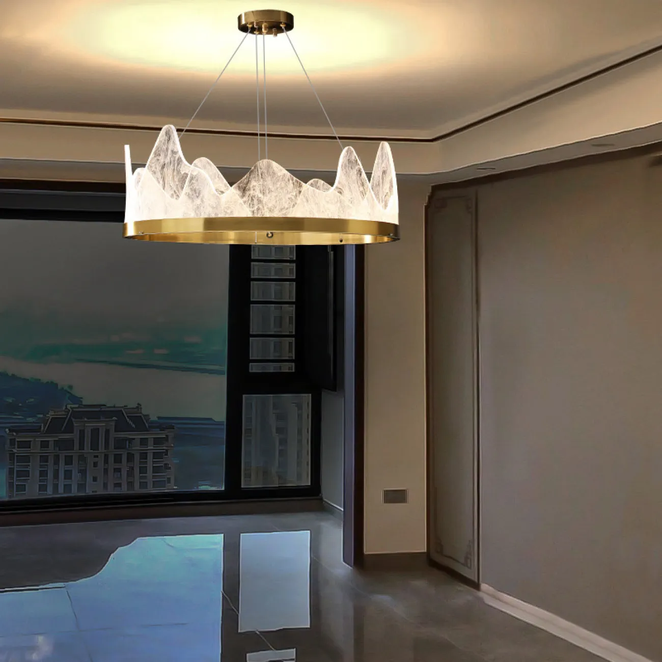 Подвесная люстра REGINA D80 D50 Brass от ImperiumLoft