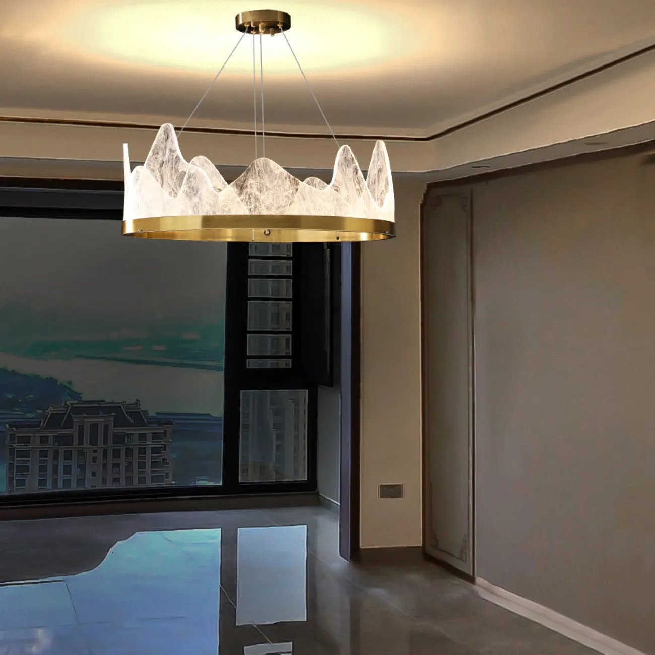 Подвесная люстра REGINA D50 Black от ImperiumLoft