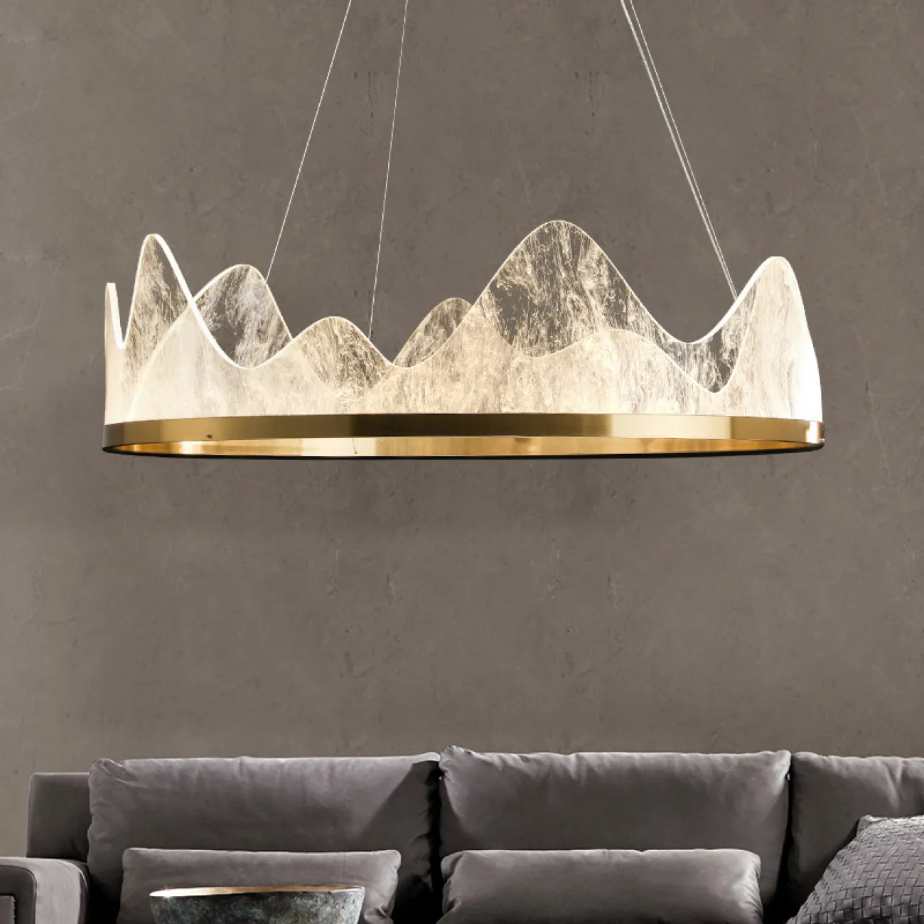 Подвесная люстра REGINA D80 D50 Brass от ImperiumLoft