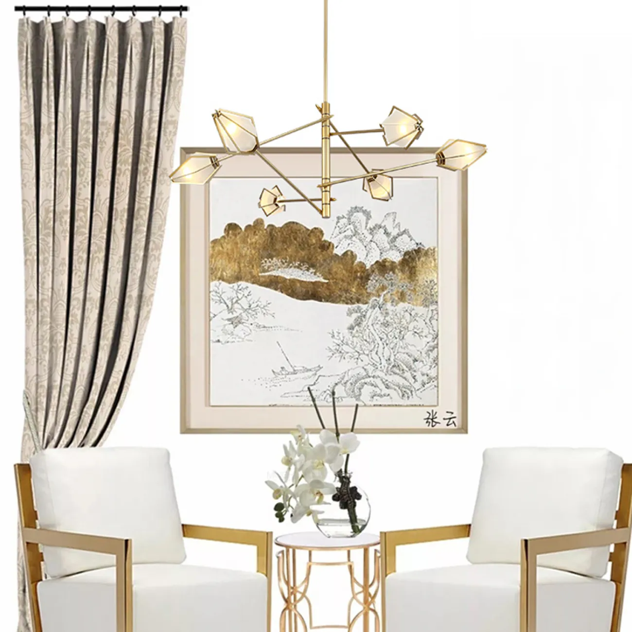 Люстра Harlow Spoke Chandelier от ImperiumLoft