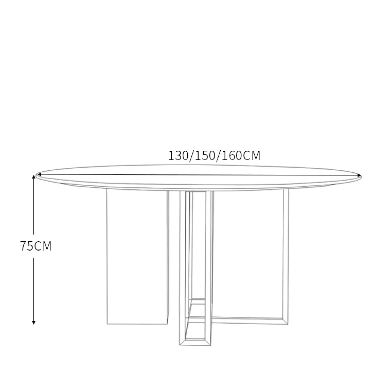 Дизайнерский обеденный стол LaLume-AZ00292