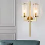 Настенный светильник в стиле постмодерн FEAT WALL L2 Brass