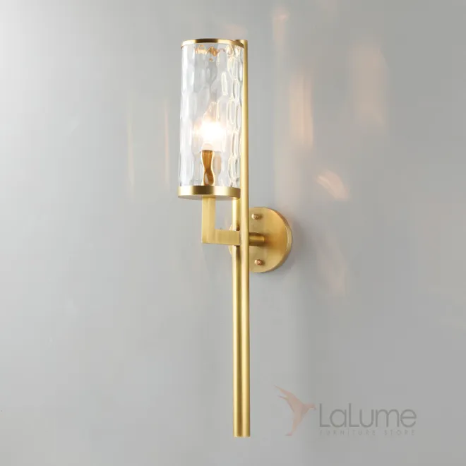 Настенный светильник в стиле постмодерн FEAT WALL L1 Brass