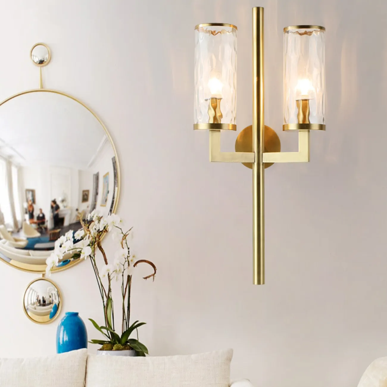 Настенный светильник в стиле постмодерн FEAT WALL L2 Black