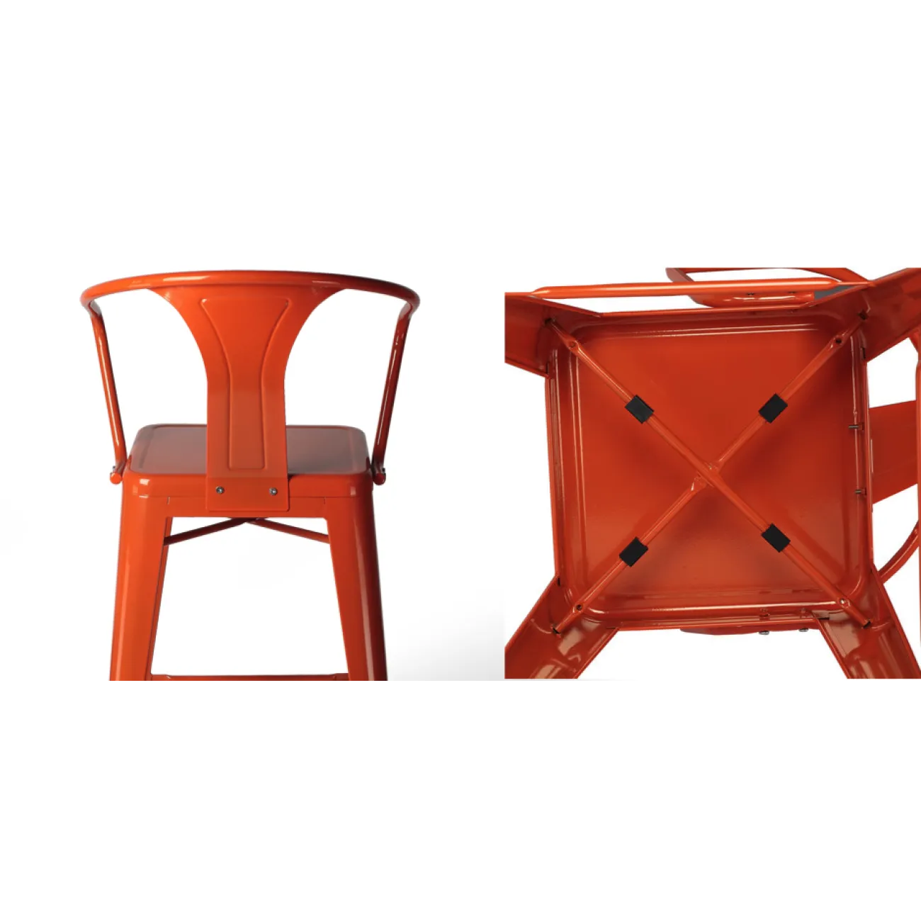 Барный стул Tolix Bar Stool 75 Armchair Backed designed by Xavier Pauchard		 in 1934 от LaLume